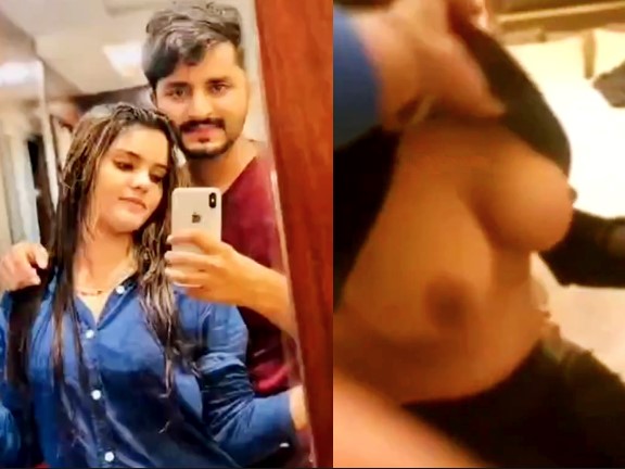 Indian husband reveal His Wife Big boobs