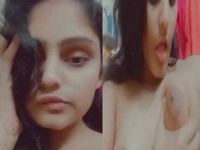 Cute Sexy girl licking own boobs free sex India