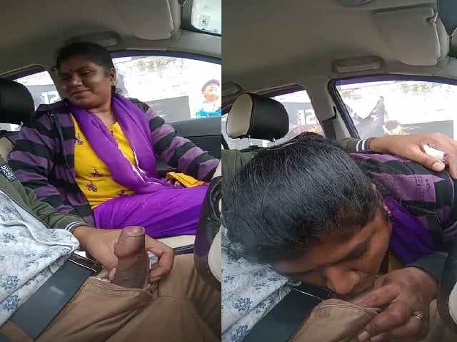 South Indian Aunty Desi Blowjob In Car Viral MMS