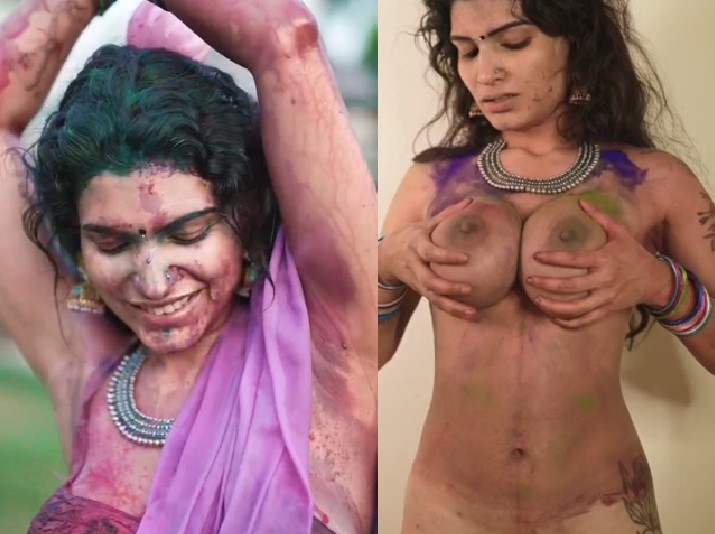 Resmi Nair Nude Holi Sex Spreading Pussy And Ass And Standing Masturbation