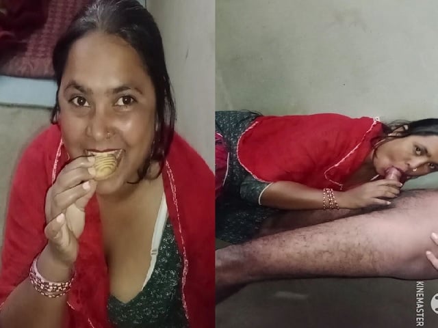 Chubby Bhabhi Sex Blowjob And Cum Biscuit Eating HD